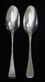 Two spoons, (of .29): William Tant (ca. 1762–1767), Silver, British, London